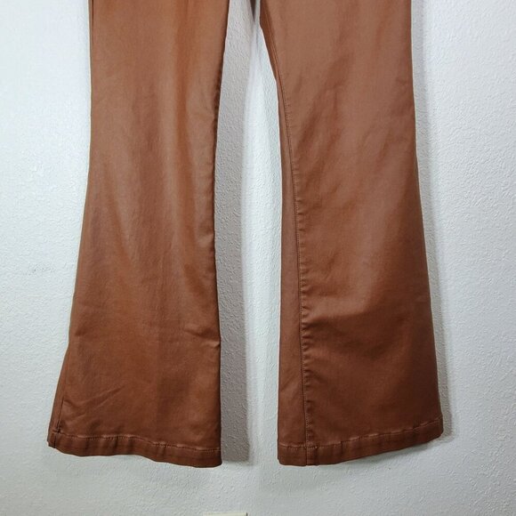Sofía Vergara Jeans Melisa Flare Pants Size 14 Brown Stretchy Viscose Blend - Picture 11 of 12